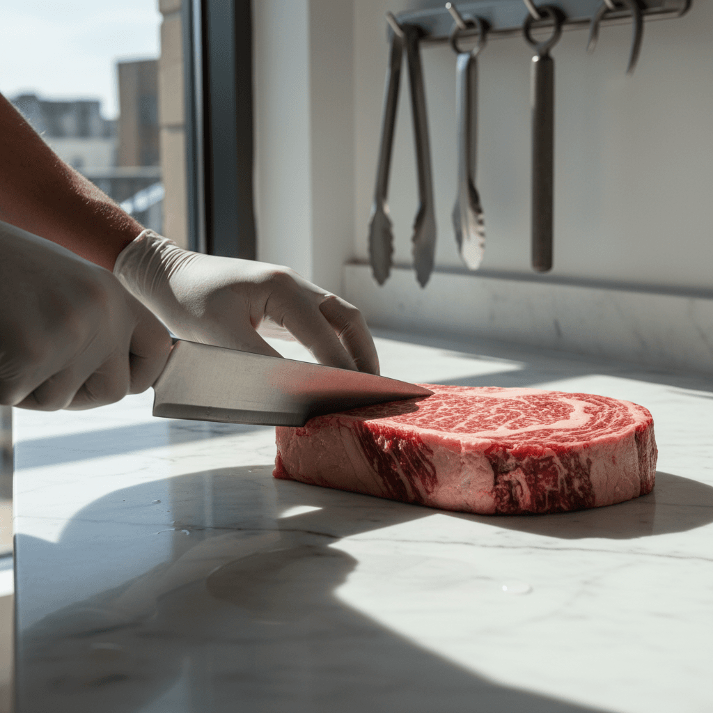 Carne molida de alta calidad empaquetada